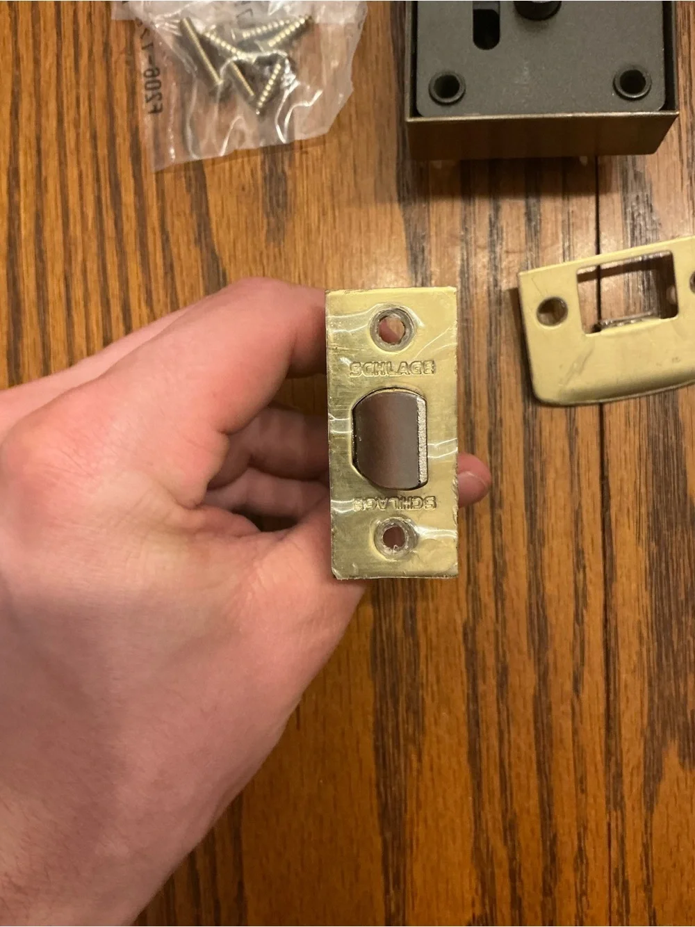 SCHLAGE F10 door knob set Vintage from 1980s